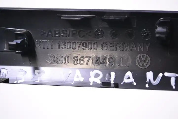 Volkswagen PASSAT B8 (2015 - ) 3G0867449 Прочая отделка задней двери — фото 5