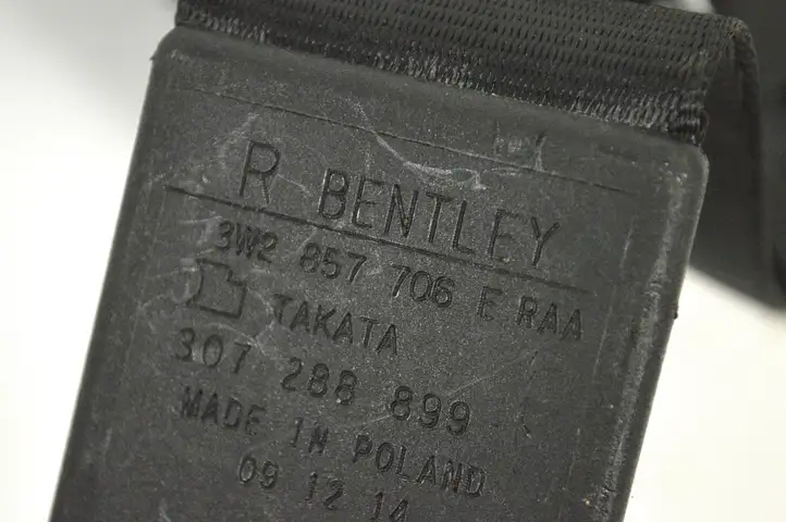 Bentley Continental (2003 - 2017) 3W8809150A Передний ремень безопасности — фото 6