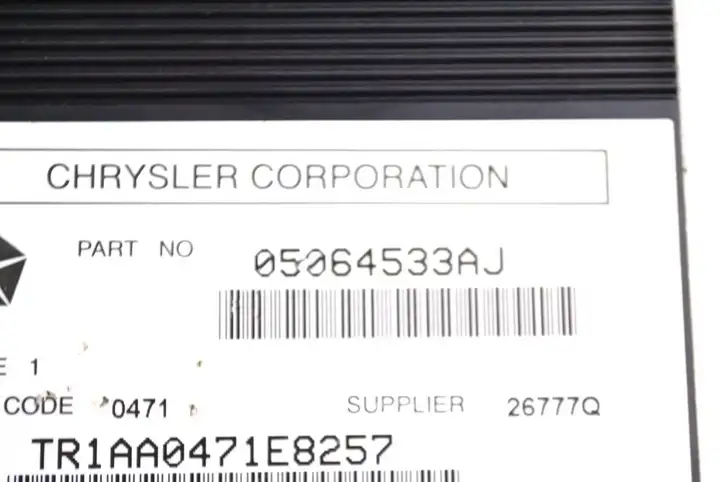 Jeep Grand Cherokee (2010 - 2021) 05064533AJ Усилитель звука — фото 5
