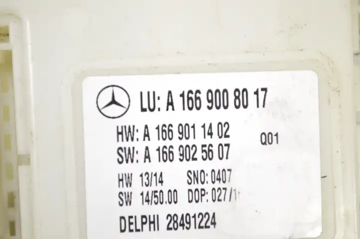 Mercedes-Benz ML W166 (2012 - 2017) A1669008017 Модуль управления кузовом (BCM) — фото 4
