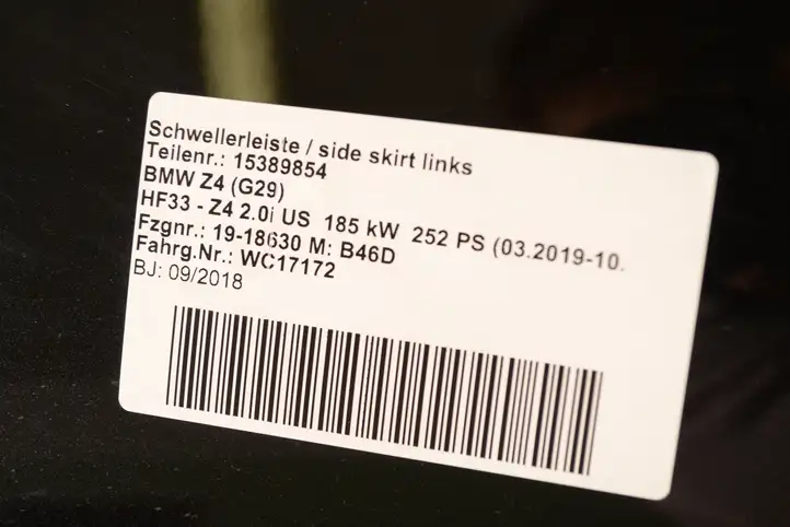 BMW Z4 G29 (2018 - ) 7436819 Порог кузова — фото 3