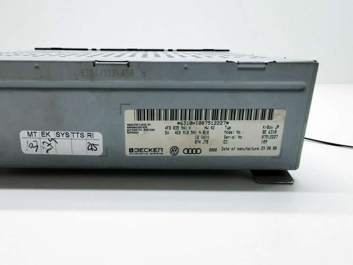 Audi A8 (2010 - 2014)  4F0035541K Радио/ проигрыватель CD/DVD / навигация