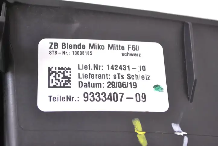 Mini One Cooper F56 F55 (2012 - 2022) 9333407 Другая деталь консоли (туннеля) — фото 5