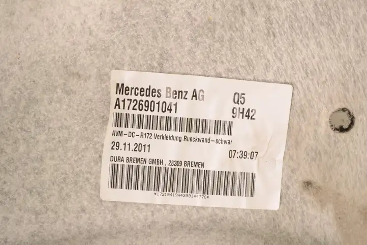 Mercedes-Benz SLK R172 (2011 - 2017) A1726901041 Прочие детали салона — фото 7