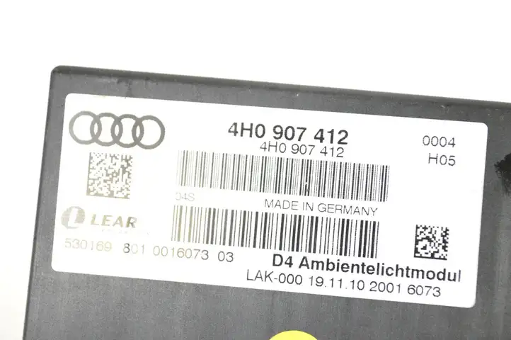 Audi A8 S8 D4 4H (2010 - 2014) 4H0907412 Блок управления светом — фото 5