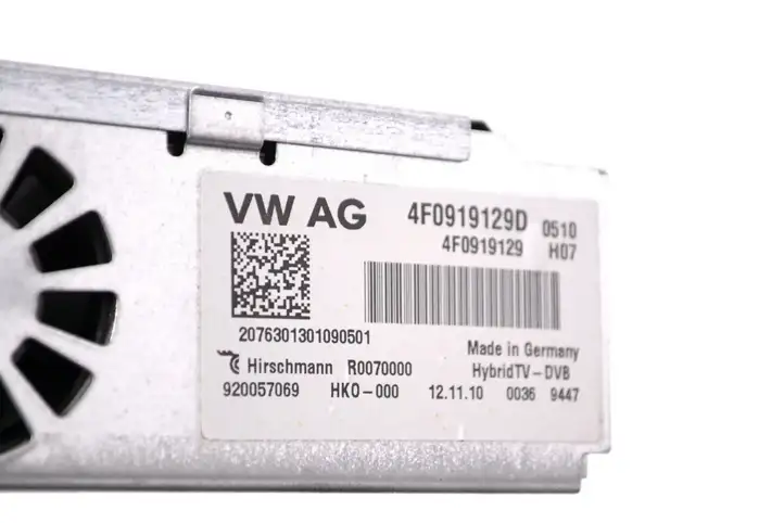 Audi A8 S8 D4 4H (2010 - 2014) 4F0919129D Модуль управления видео — фото 5