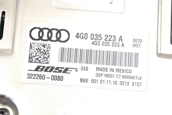 Audi A8 S8 D4 4H (2010 - 2014) 4G0035223A Усилитель звука — фото 5