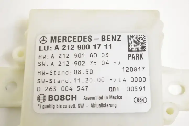 Mercedes-Benz E W212 (2009 - 2016) A2129001711 Блок управления парктрониками — фото 3
