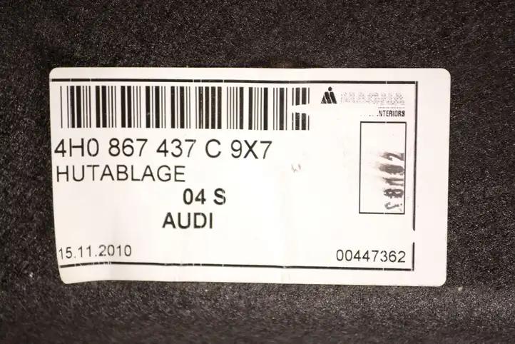 Audi A8 S8 D4 4H (2010 - 2014) 4H0867437C Прочие детали салона — фото 5