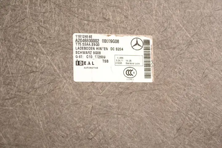 Mercedes-Benz C W204 (2007 - 2014) A2046800002 Пол багажника — фото 7