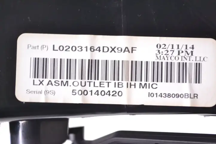 Chrysler 300C (2011 - 2014) L0203164DX9AF Воздушная решетка панели — фото 5