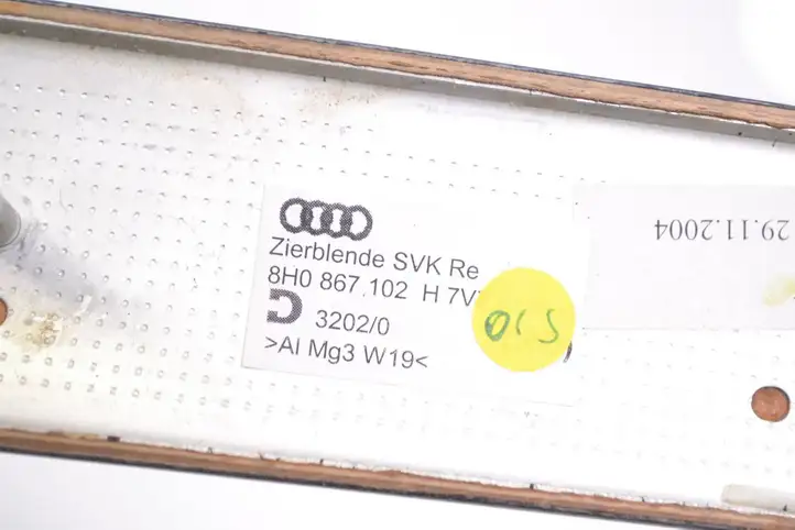 Audi A4 S4 B6 8E 8H (2000 - 2006) 8H0867102H Накладка кнопки стеклоподъемника — фото 5