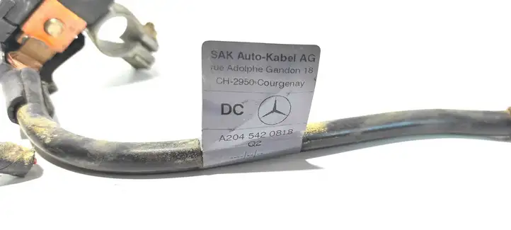 Mercedes-Benz C W204 (2007 - 2014) A2045420818 Минусовой провод аккумулятора — фото 4