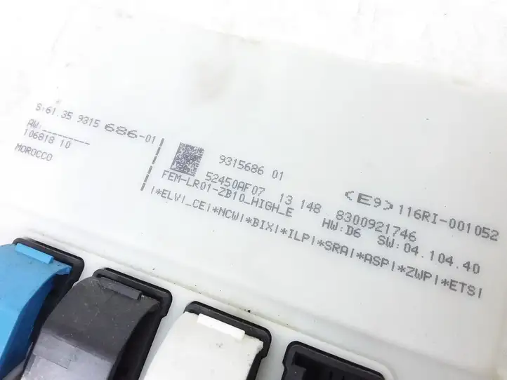 BMW 3 F30 F35 F31 (2012 - 2018) 9315686 Блок предохранителей — фото 2