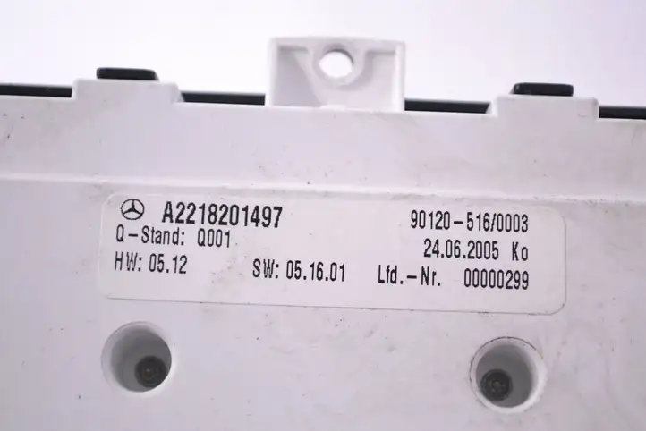 Mercedes-Benz S W221 (2005 - 2013) A2218201497 Блок кнопок на панели — фото 5