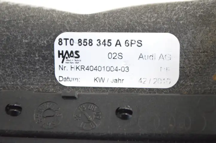 Audi A5 8T 8F (2007 - 2011) 8T0858345A Обшивка рулевой колонки — фото 4