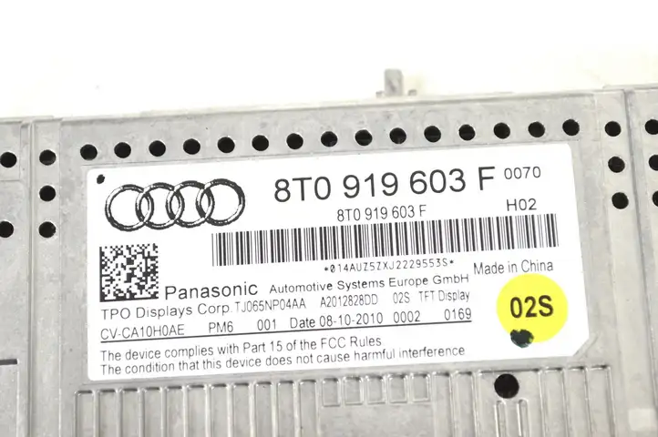 Audi A5 8T 8F (2007 - 2011) 8T0919603F Дисплей / маленький экран — фото 4