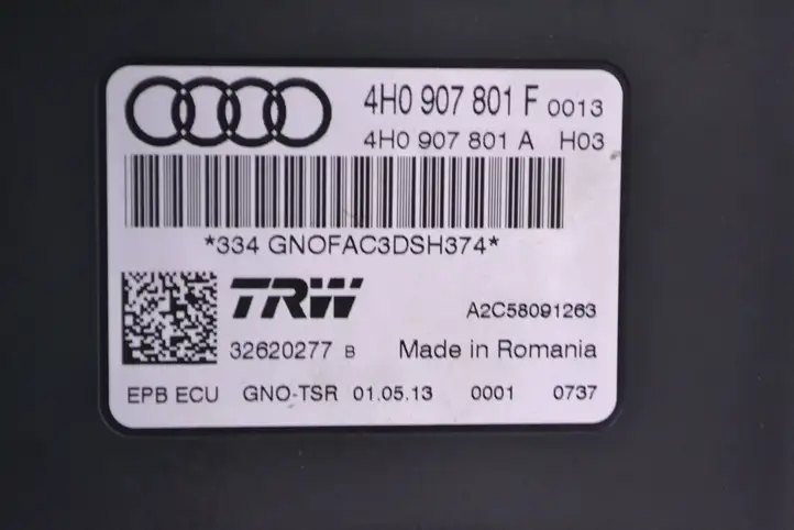 Audi A6 C7 (2011 - 2014) 4H0907801A Блок управления стояночным тормозом (EPB) — фото 5