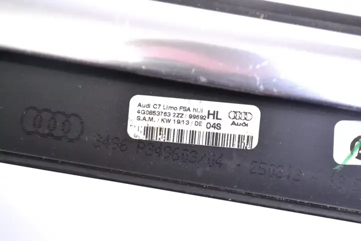 Audi A6 C7 (2011 - 2014) 4G0853763 Накладка стекла задней двери — фото 5