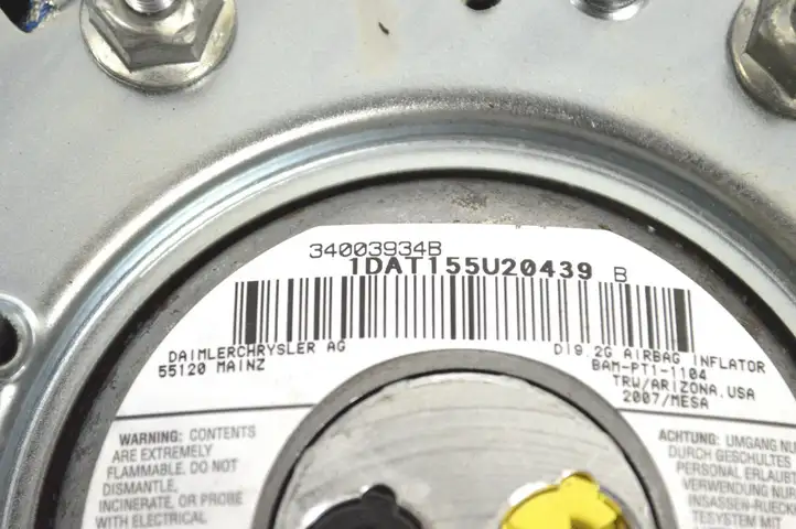 Dodge Nitro (2006 - 2011) 34003934B Подушка безопасности руля — фото 5