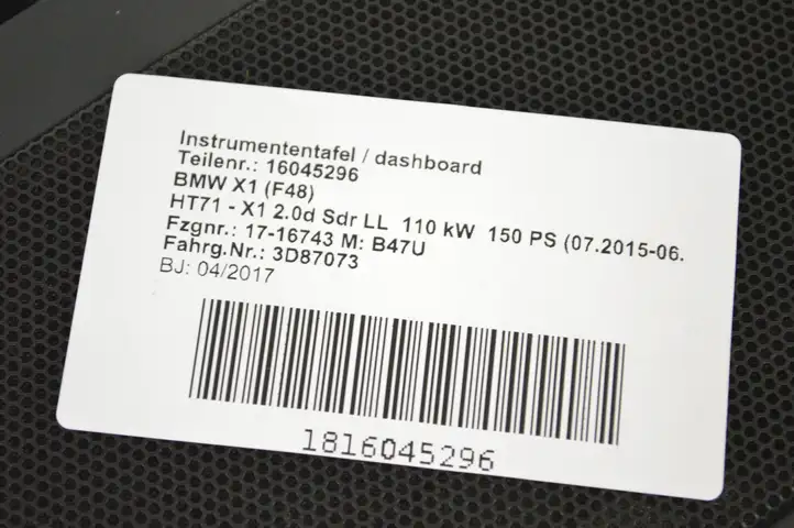 BMW X1 F48 F49 (2015 - 2022) 9169691 Динамик панели приборов — фото 5