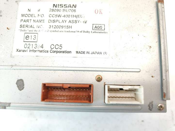 Nissan Almera Tino (2000 - 2006)  28090BU706 Экран/ дисплей / маленький экран