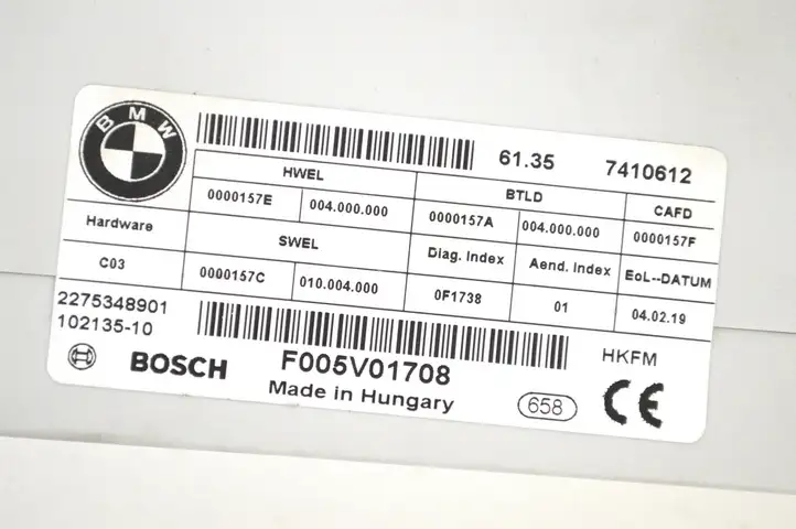 BMW 3 GT F34 (2013 - 2017) 7410612 Блок управления крышкой багажника — фото 4