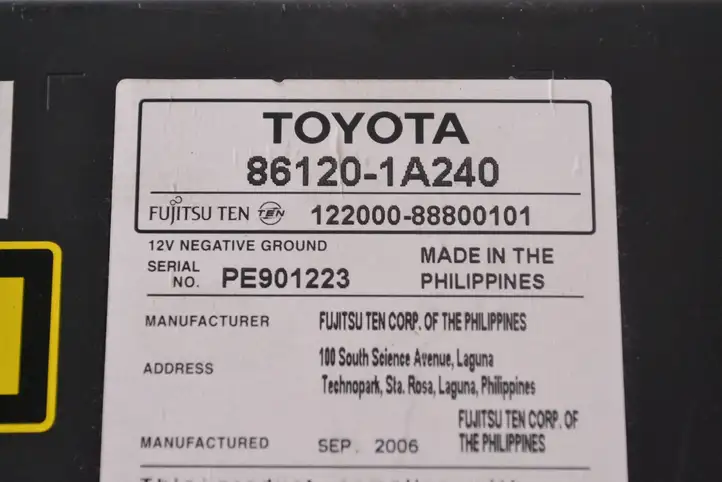 Toyota Auris 150 (2006 - 2012) 861201A240 Магнитола / мультимедийная система — фото 5
