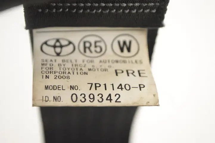 Toyota Corolla Verso E121 (2004 - 2007) 7P1140P Передний ремень безопасности — фото 5