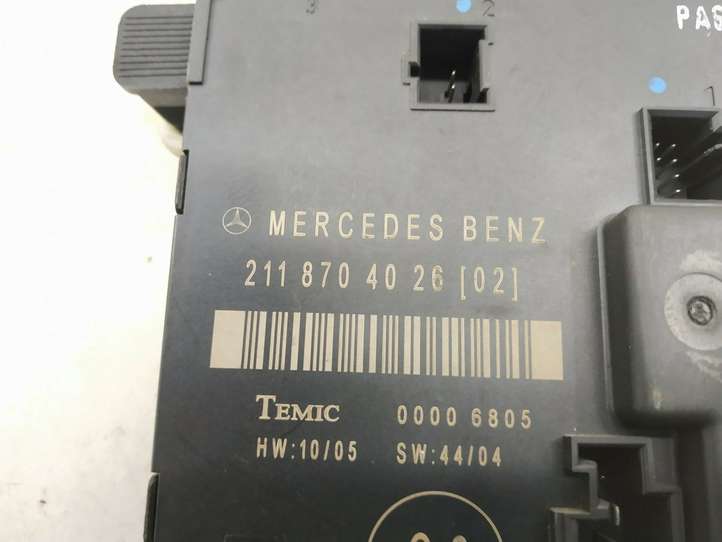 Mercedes-Benz E W211 (2002 - 2009)   Блок управления дверью