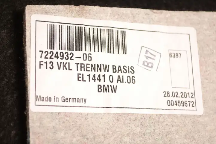 BMW 6 F12 F13 (2010 - 2018) 7224932 Прочие детали салона — фото 7