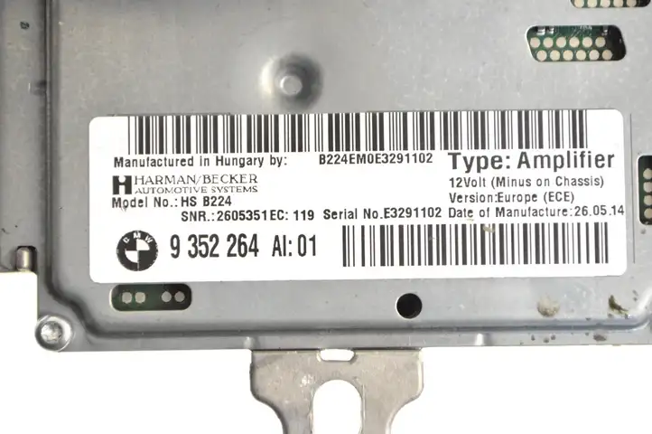 BMW 2 F22 F23 (2013 - 2017) 9352264 Усилитель звука — фото 5