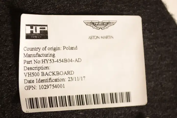 Aston Martin DB11 (2016 - ) HY53454B04AD Прочие детали салона — фото 5