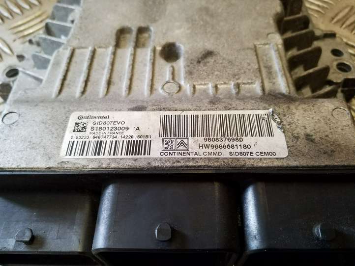 Citroen C4 Picasso (2013 - 2016)  9808376980 Блок управления двигателя