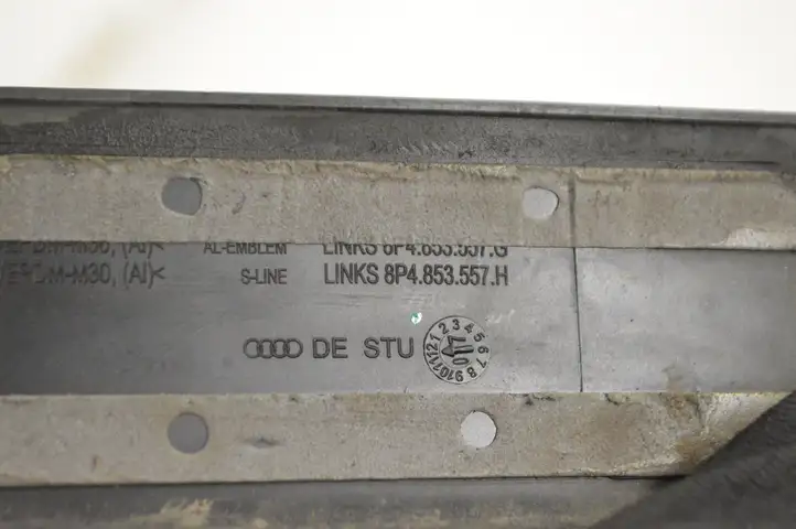 Audi A4 S4 B8 8K (2007 - 2011) 8P4853557H Внутренняя отделка заднего порога — фото 5