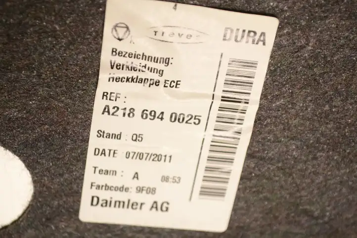 Mercedes-Benz CLS C218,X218 (2011 - 2017) A2186940025 Обшивка багажника — фото 5