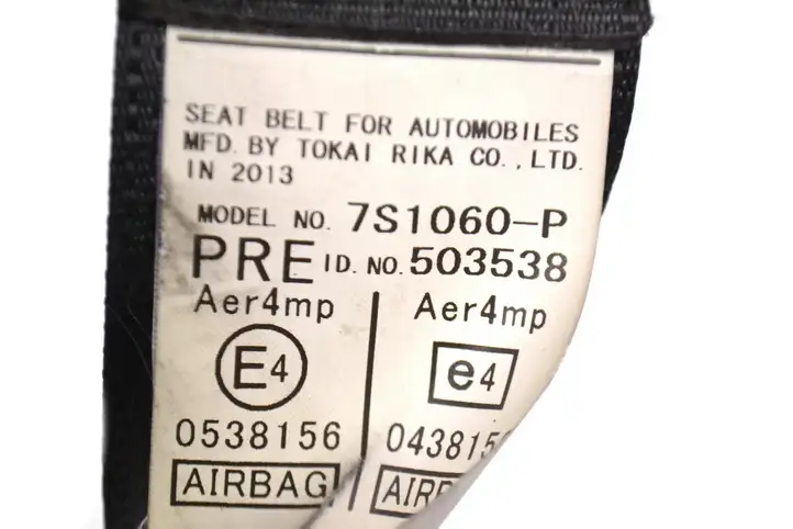 Toyota Prius (XW30) (2009 - 2015) 7S1060P Передний ремень безопасности — фото 5