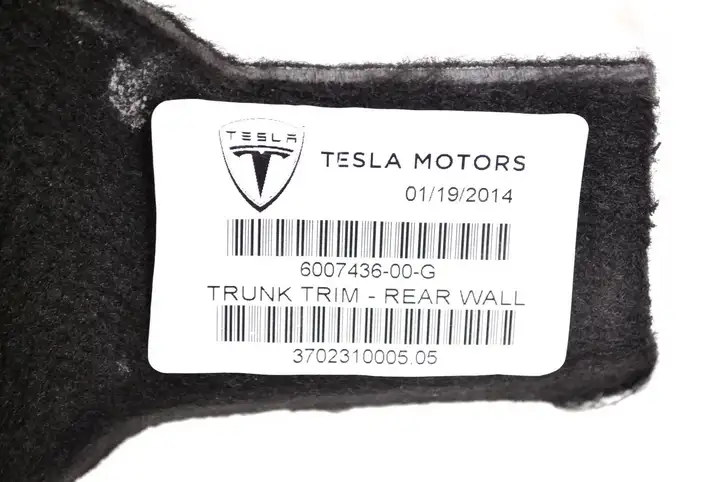 Tesla Model S (2012 - 2016) 600743600G Задняя боковая обшивка салона — фото 6
