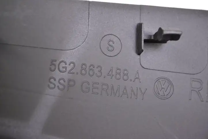 Volkswagen Golf VII (2013 - 2019) 5G2863488A Другая деталь консоли (туннеля) — фото 6