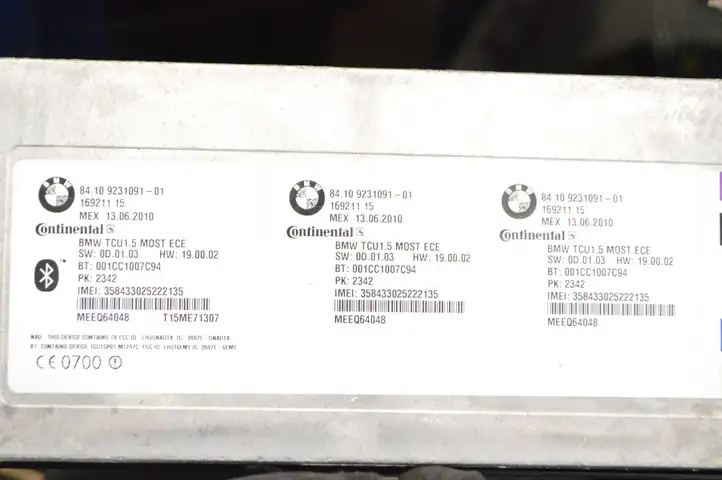 BMW 5 GT F07 (2010 - 2017) 9231091 Bluetooth модуль — фото 9