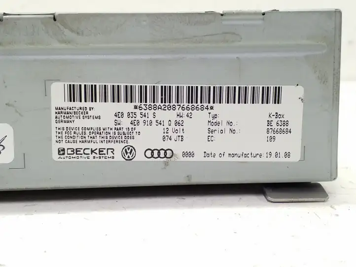 Audi Q7 4L (2005 - 2009) 4E0035541S Магнитола / мультимедийная система — фото 5