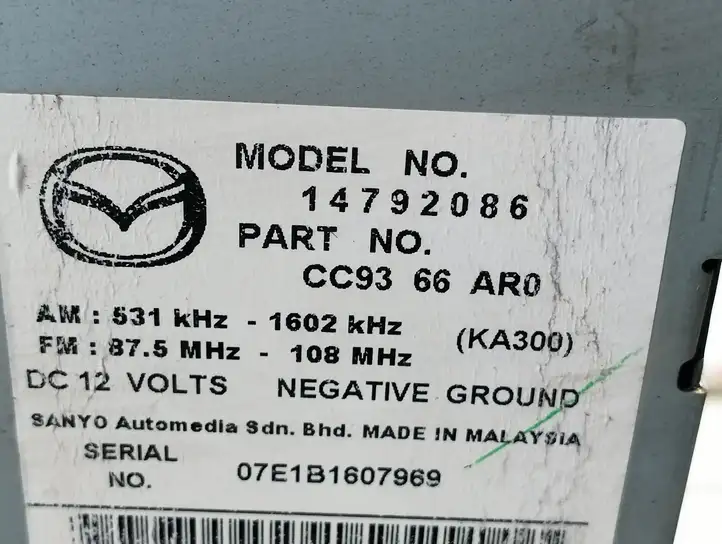 Mazda 5 (2005 - 2010) 14792086 Магнитола / мультимедийная система — фото 2