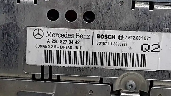 Mercedes-Benz S W220 (1998 - 2006) A2208270442 Магнитола / мультимедийная система — фото 3