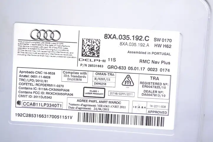 Audi S1 (2014 - 2019) 8XA035192C Магнитола / мультимедийная система — фото 6