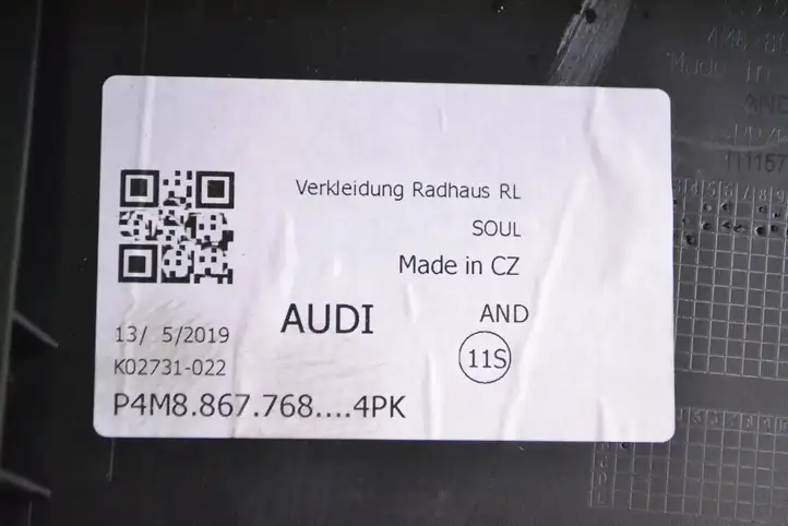 Audi Q8 (2018 - ) 4M8867768 Задняя боковая обшивка салона — фото 5