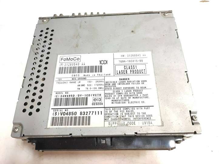 Volvo S80 (2006 - 2009)  31260540 Радио/ проигрыватель CD/DVD / навигация