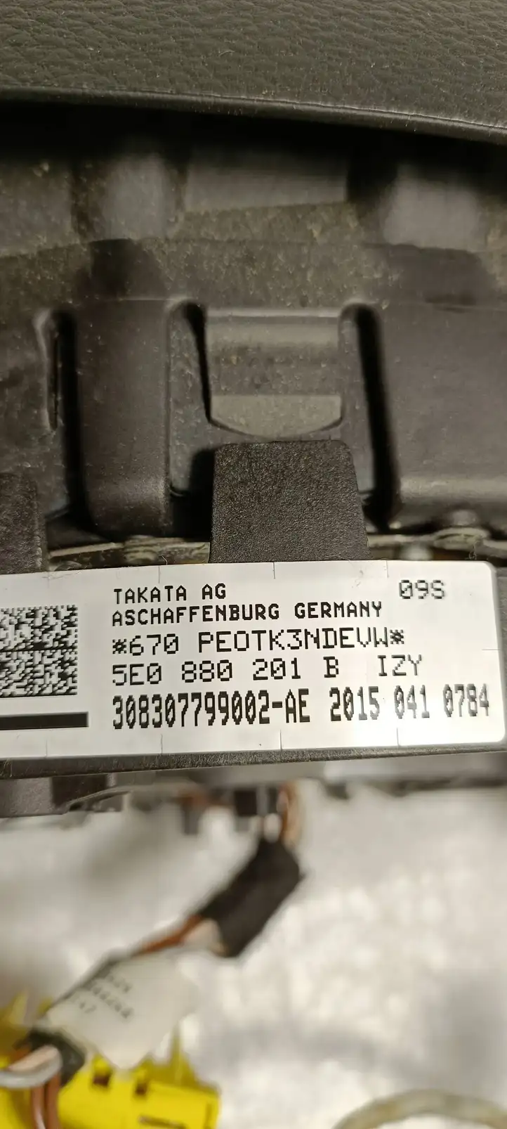 Skoda Octavia Mk3 (5E) (2013 - 2019) 5E0880201B Подушка безопасности руля — фото 5
