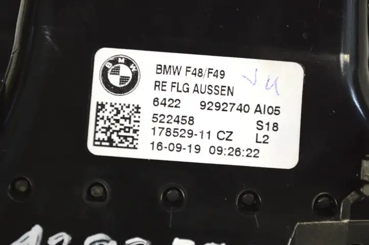 BMW X2 F39 (2018 - 2022) 9292740 Воздушная решетка панели — фото 6