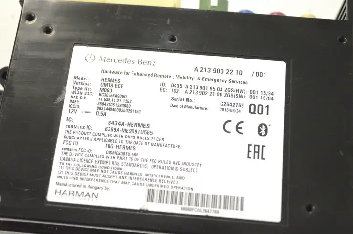 Mercedes-Benz C W205 (2014 - 2021) A2139002210 Bluetooth модуль — фото 6
