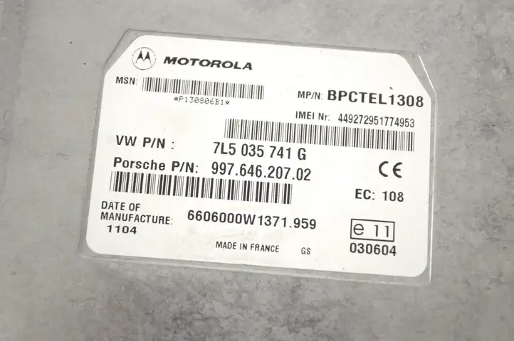 Porsche Cayenne (9PA) (2002 - 2010) 7L5035741G Блок GSM — фото 5